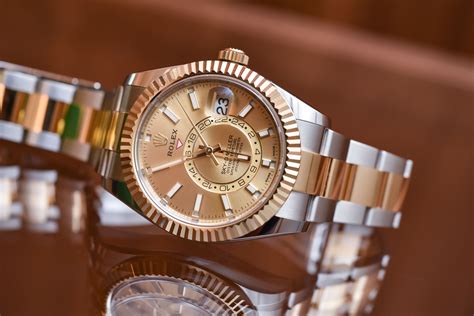 rolex sky-dweller two-tone|rolex sky dweller saros.